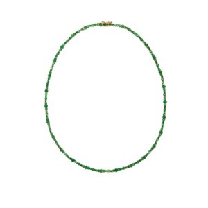 Emerald Rivulet Spread Necklace