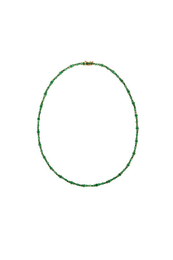 Emerald Rivulet Spread Necklace