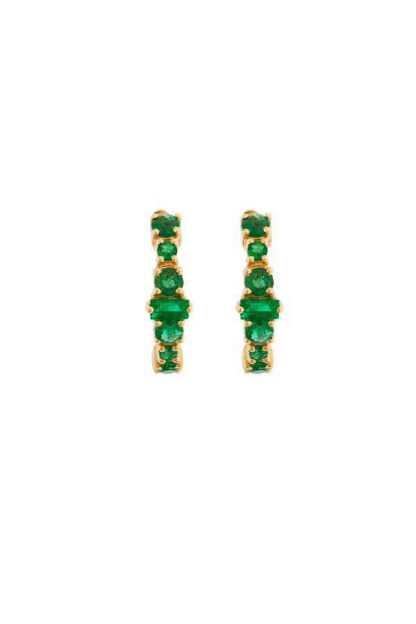 Emerald Rivulet Spread Round Hoops