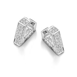 A Single Brute Diamanti mini earring white gold and diamonds